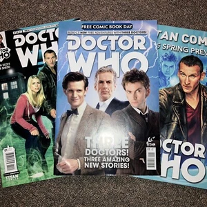 Doctor Who #1 9. Erstdruck 2015 Menge 3 Free Comic Day '15 + Titan Previews - Bild 1 von 8