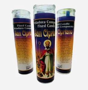 San Cipriano Veladora Para Proteccion Contra Enemigos. Saint Cyprian Kerze - Bild 1 von 1