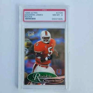 1999 Fleer Ultra EDGERRIN JAMES PSA 8 Rookie Card #272R - Bild 1 von 2