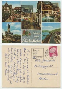 123797 - Gruß aus Rüdesheim - Ansichtskarte, gelaufen 4.10.1977 - Picture 1 of 2