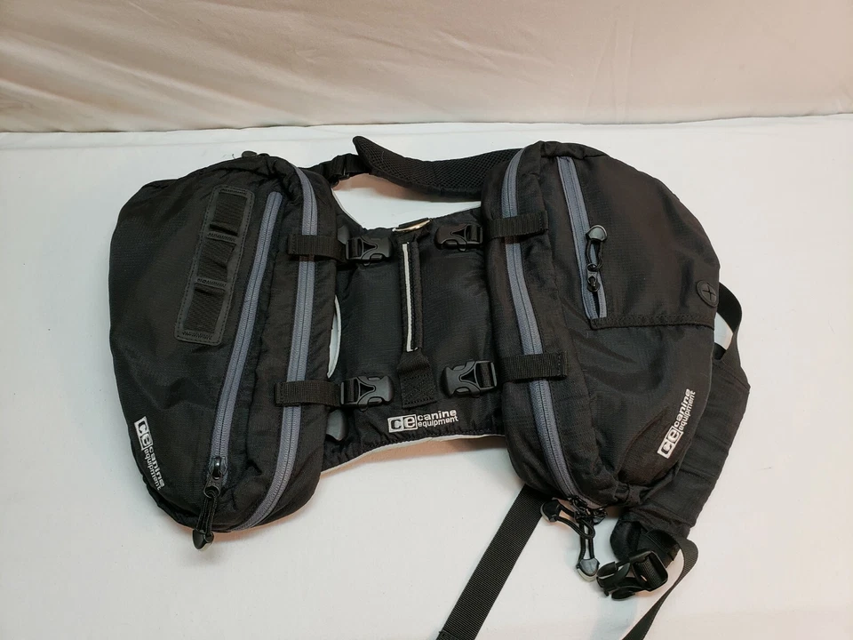 mochila grande equipo canino negro Foto 1 de 3