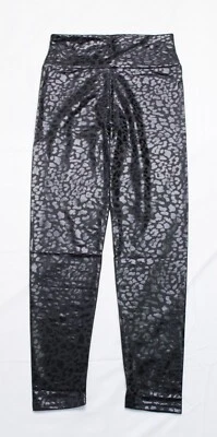 Leggings para mujer Double Take cintura alta estampado de leopardo JL3 negros medianos nuevos con etiquetas Foto 1 de 4