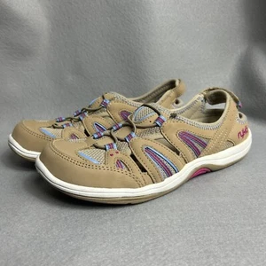Ryka HULA Womens Shoes Size 6.5 Brown Tan Leather Walking Sneakers - Picture 1 of 9