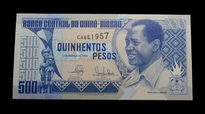 GUINEA BISSAU 500 PESOS 01/03/1990 AMILCAR CABRAL UNC P 7 #N164# - Foto 1 di 2