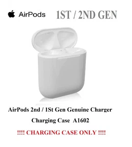 Étui de charge Apple AirPods 2e 1re génération authentique ! UNIQUEMENT ! A1602 et câble de charge - Photo 1 sur 6