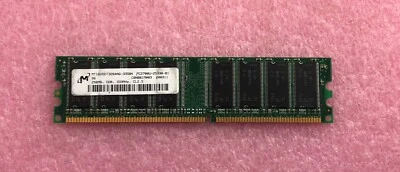 1 X 256MB MICRON PC-2700 DDR-333 NON-ECC MEMORY RAM MT16VDDT3264AG-335B4 - Image 1 of 2