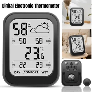Digital Room Thermometer Indoor Hygrometer Monitor Temperature Humidity Meter - Picture 1 of 7