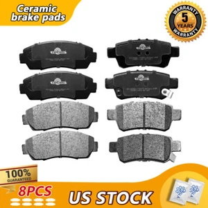Pastillas de freno de cerámica traseras delanteras para 2005 2006 2007 2008 2009 2010 Honda Odyssey - Imagen 1 de 6