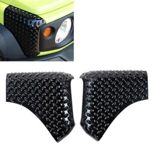 For 2019-2023 Suzuki Jimny Glossy Black Front Fender Wrap Angle Protector Trim*2 - Foto 1 di 10