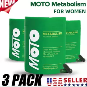 MOTO Metabolism Boosting Capsule - Energy Curb Cravings Healthy Metabolism 3Pack - Picture 1 of 18