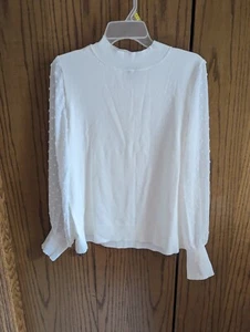 NWT $79 Vince Camuto Large Antique White Sweater - Picture 1 of 6
