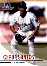 2004 Wichita Wranglers Grandstand 17 Chad Santos Kaneohe Hawaii HI Baseball Card