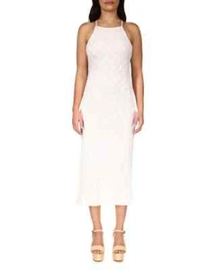 Sanctuary Crochet Through The Night Midi Dress Women's XL Bone Sleeveless NWT - Picture 1 of 10