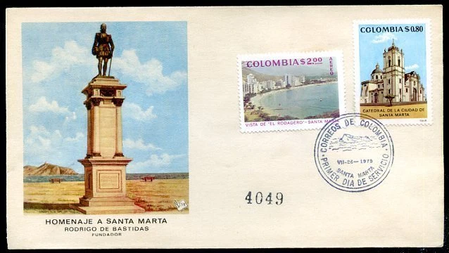COLOMBIA - FUNDACIÓN ANIVERSARIO SANTA MARTA, FDC Foto 1 de 1