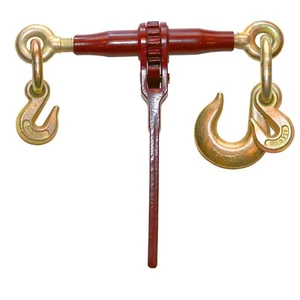 Ratchet Binder w/ Slip Hook, Grab Hook Combo - 15,000 lbs WLL Tie Down Transport - Picture 1 of 3