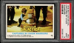 1978 Battlestar Galactica #52 Captured By Ovion Warriors PSA 9 - Picture 1 of 2