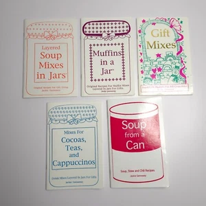 Lot of 5 Jackie Gannaway Booklets Soup Mixes, Muffins in a Jar, Soup from a Can - Imagen 1 de 7