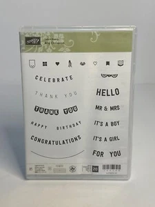 NIB Stampin’ Up! Sale-A-Bration “Any Occasion” Set of 20 Photopolymer Stamp - Picture 1 of 3