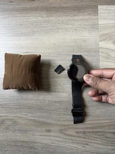 Gucci I-Gucci Uhr Herren 114-2 Schwarz Kautschuk Selten Mit Quittung Beschädigtes Armband EUC - Bild 1 von 9