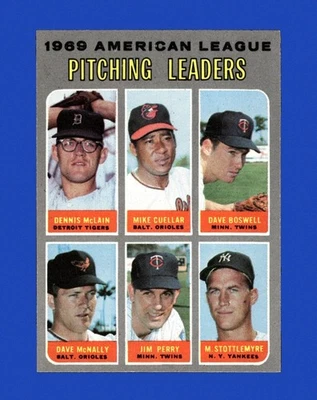 1970 Topps Set-Break #70 AL Pitching Leaders Sin precio base como nuevo *GMCARDS* Foto 1 de 2
