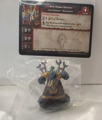 World of Warcraft Miniaturas Mojo Shaper Ojomon Figura Conjunto Núcleo de Cartas Foto 1 de 4