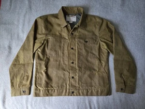 Filson Tin Cloth Short Lined Cruiser Jacket | Large | Dark Tan | MSRP $359 - Picture 1 of 12