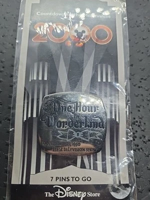 Vtg Disney Pin "One Hour In Wonderland" Countdown To The Millennium Pin - NEW - Image 1 of 2