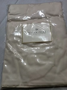 New POTTERY BARN Cream Arm Tie Dining Chair Slipcover 100% Cotton Made In India - Picture 1 of 5