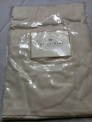 Nuevo POTTERY BARN Crema Brazo Lazo Silla Comedor Slipcover 100% Algodón Hecho en India Foto 1 de 4