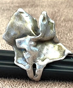 vintage hand crafted BRUTALIST SILVER RING   signed VADNA    ABSTRACT  MODERNIST - Foto 1 di 11