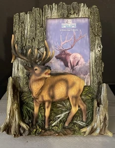 Rivers Edge Resin 3D 4x6 Elk Picture Frame 2008 - Picture 1 of 7