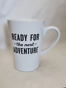 Hallmark Coffee Tea Mug Tall White Ready For The Next Adventure Cup - Picture 1 of 7
