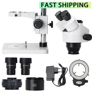 7045 Microscopio trinoculare simul-focale 3,5-50X microscopio digitale stereo #HOT - Foto 1 di 8