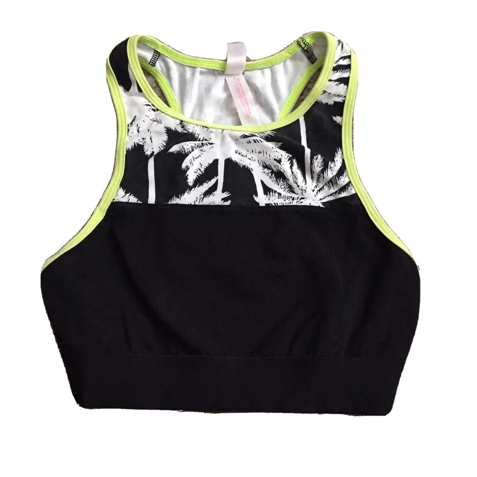 PINK By Victorias Secret 女式 XS 码 AA-B 瑜伽裁剪赛车运动文胸 — 第 1/3 张图片