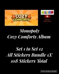 π« Mono_poly_Go Stickers Cards Bundle Set 1 - Set 12 Total 108 Stickers Pack - Picture 1 of 1