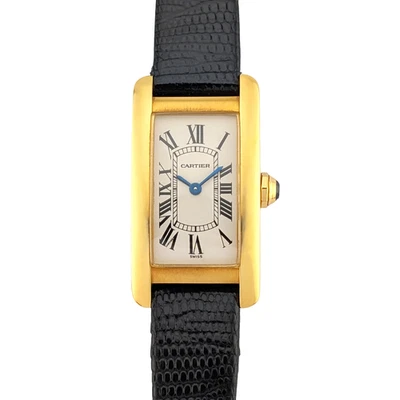 Cartier 1710 Tank Américaine 18k Gold 19mm ~2000s Box & Papers - image 1 of 4