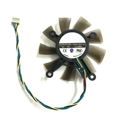 75MM FD8015U12S DC 12V 0.5AMP 4PIN Cooler Fan For ASUS GTX 560 GTX550Ti HD7850 - Image 1 of 4