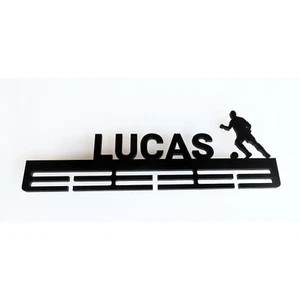 Personalised Soccer Medal Hanger, Painted Medal Mens Soccer Football - Picture 1 of 3