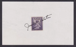 Gen. Joseph W. Ralston, Supreme Allied Commander - Europe, signed card. NATO - Picture 1 of 2