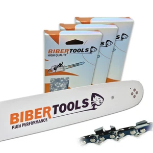 3x Sägeketten + Schwert 40cm 3/8"LP 1,3mm 56TG f. DOLMAR PS-35C35 Halbmeißel - Bild 1 von 5