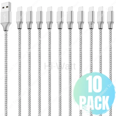 Wholesale 10X USB Cable 6Ft Lot For Apple iPhone 12 13 14 Charger Charging Cord - Image 1 of 4
