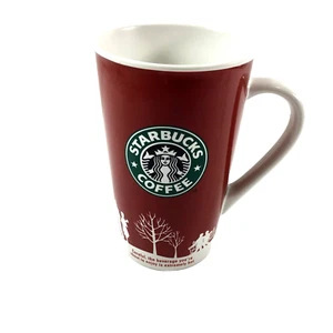 Taza de café con leche Starbucks Coffee Red Holiday 2006 16 onzas - Imagen 1 de 7
