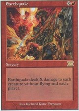 MTG magic cards 1x x1 Light Play, English Earthquake 6th Edition