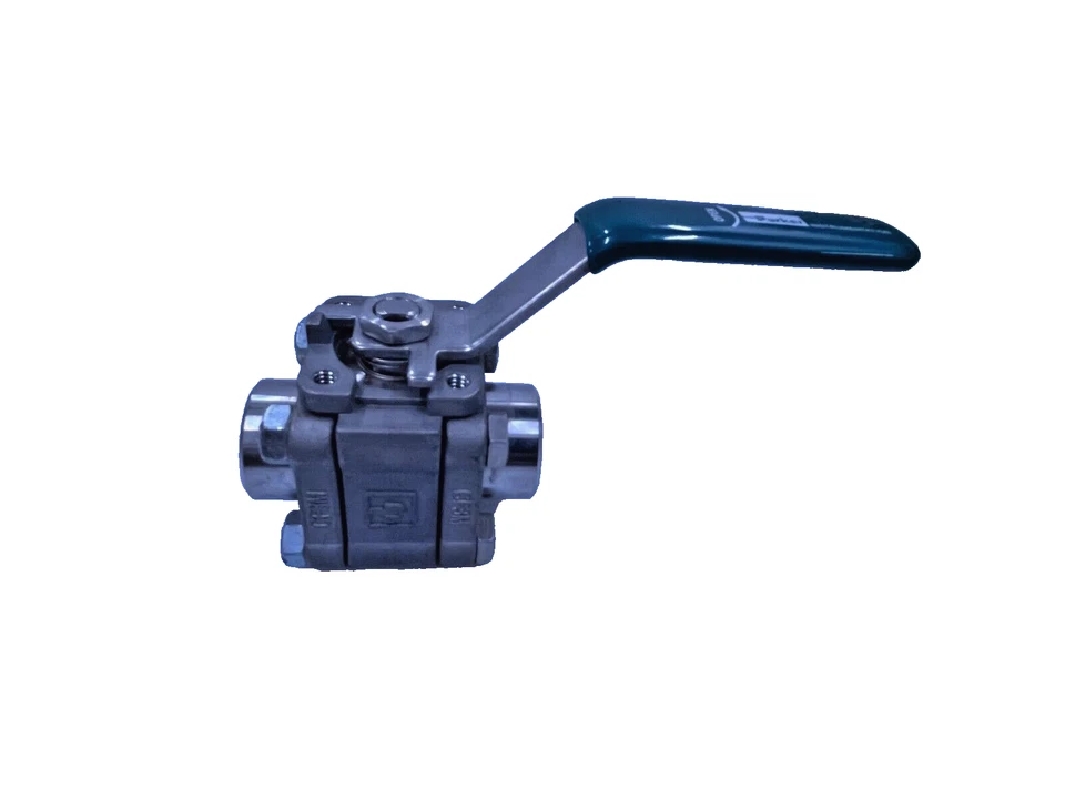 Parker 8F-SWB8L-RT-V-SS Ball Valve Process 2500 Psig 2-Way Inline 1/2" NPTF - Image 1 of 4