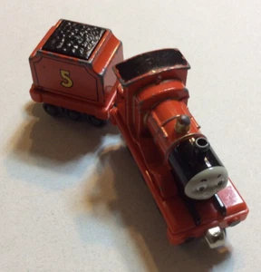 Thomas & Friends Wooden Railway Magnetic James Tank Engine & Tender 5 Car 2002 - Picture 1 of 7