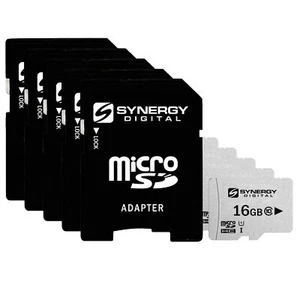 Synergy Digital 16GB, UHS-I MicroSDHC Memory Cards - Class 10, U1 - Pack of 5 - Picture 1 of 6