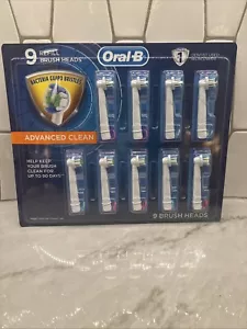 Oral-B- Advanced Clean - Replacement Brush Heads EB20AB - 9 Pack- Open Box - Picture 1 of 2