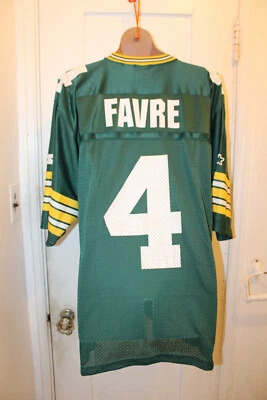 Starter Green Bay Packers NFL Fútbol Brett Favre #4 Para hombres Mediano 46 De Colección Foto 1 de 4