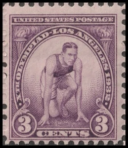 US 718 Xth Olympiad Los Angeles Runner 3c single MNH 1932 - Picture 1 of 1