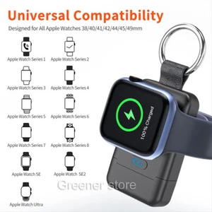 1400mAh Przenośna ładowarka magnetyczna Bank Fit Apple Watch 9/8/7/6/5/Ultra/Ultra2 SU - Zdjęcie 1 z 22